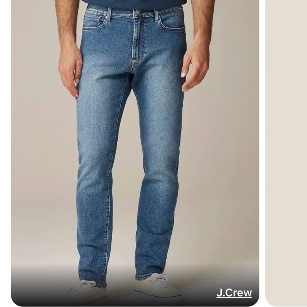J crew 1040 Athletic Tapered-fit stretch jean in medium wash
